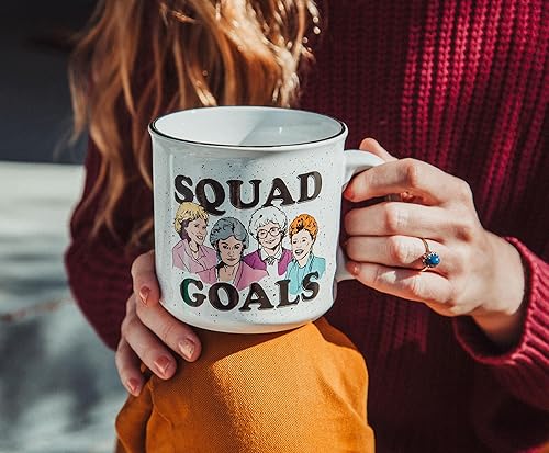 Miniatura 5 de Silver Buffalo - Taza de cerámica Golden Girls Squad Goals Group, estilo cámper, 20 onzas, 20oz Squad Goals, 1 unidad (paquete de 1)
