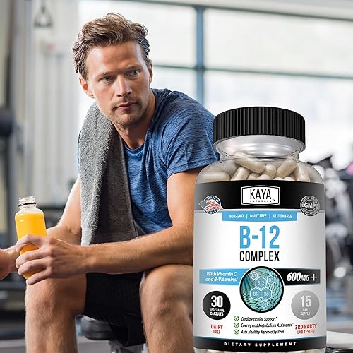 Miniatura 7 de Kaya Naturals Complejo B-12 Suplemento multivitamínico para mujeres y hombres potenciador de energía y metabolismo Vitamina del complejo B