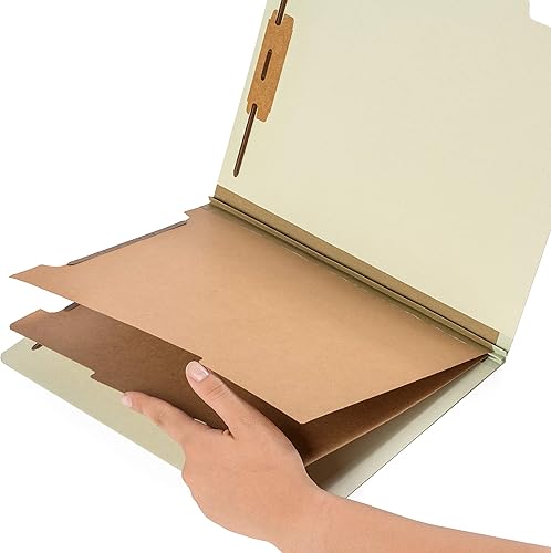 Miniatura 2 de 10 carpetas de clasificación de tamaño carta, 2 divisores, expansiones Tyvek de 2 pulgadas, 2 puntas duraderas diseñadas para organizar archivos