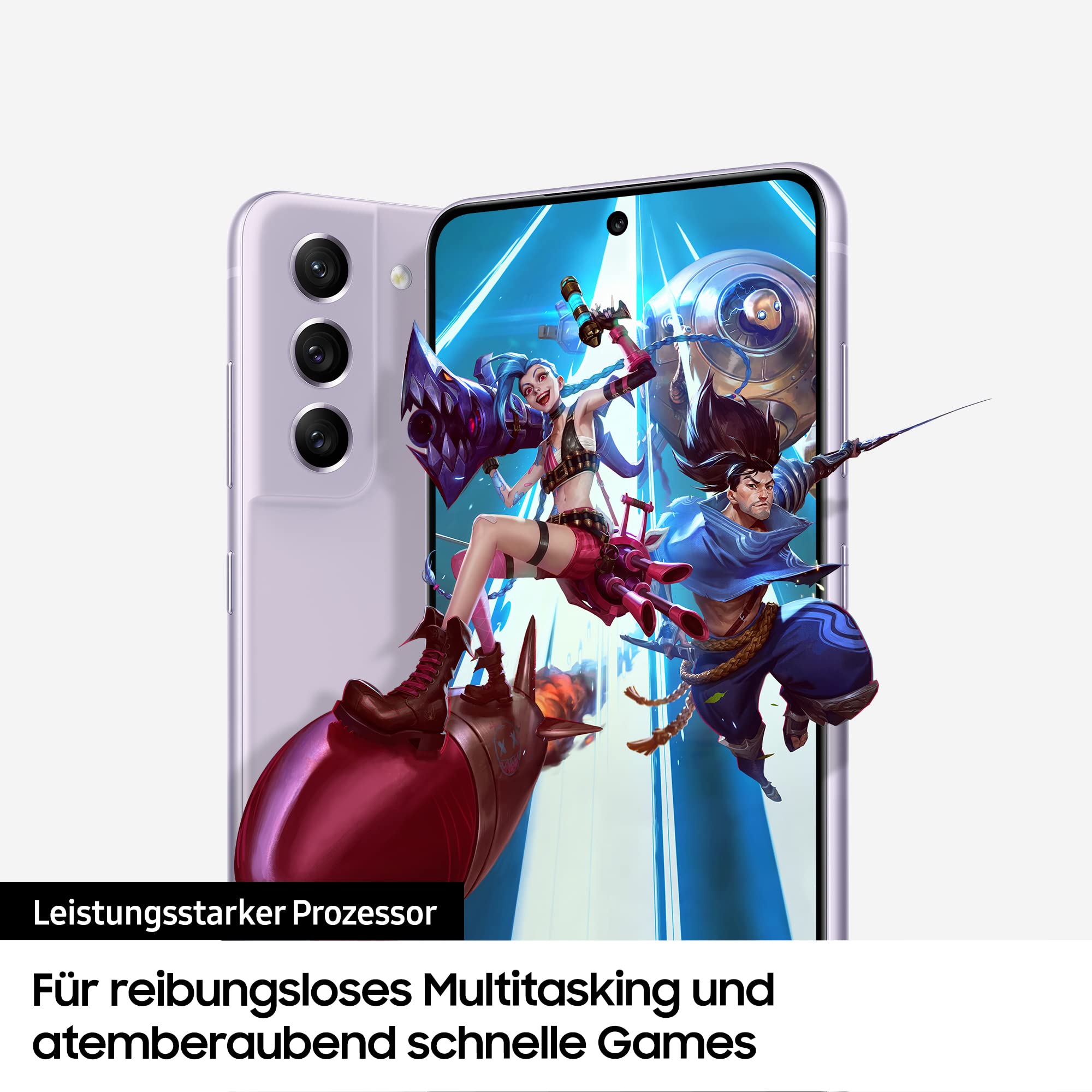 Samsung Galaxy S21 FE 5G, smartfon z systemem Android, wyświetlacz Dynamic AMOLED 6,4 cala, akumulator 4500 mAh, 256 GB/8 GB RAM, telefon komórkowy w kolorze oliwkowym, w zestawie