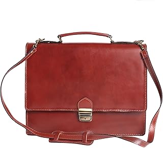 Borsa tracolla da Uomo da lavoro Portadocumenti, 24 ore in 38x28x12cm in Vera Pelle