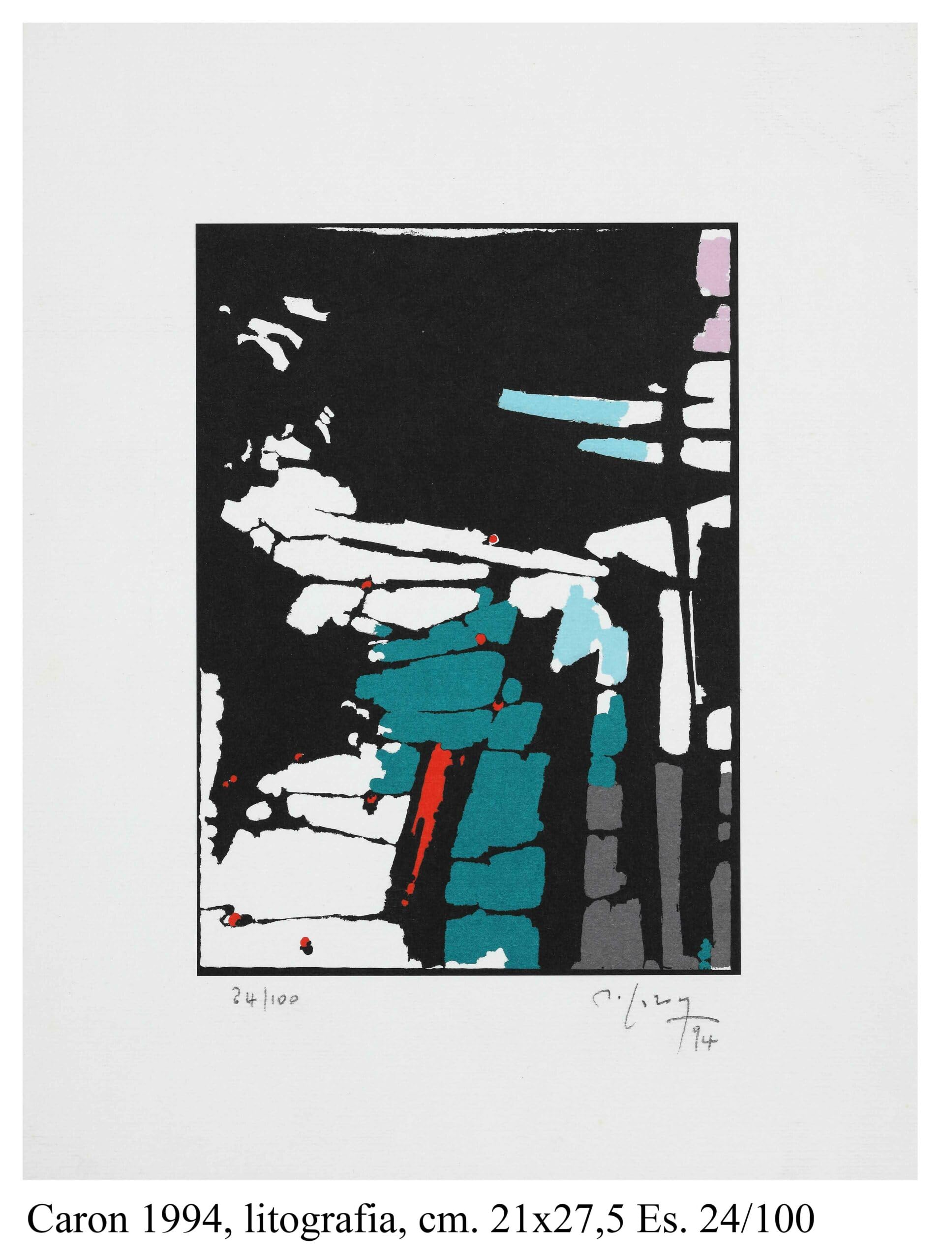 Lithographie originale de Carrol pour impression art et collection murale 21x27,5