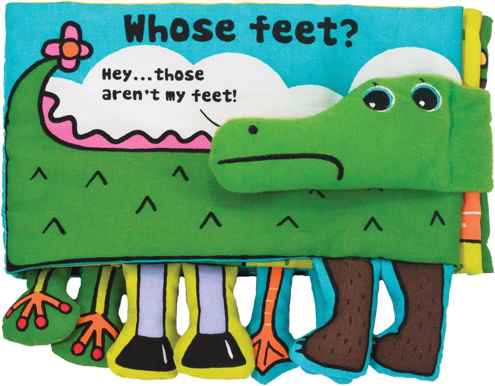 Soft Activity Baby Book - Whose Feet? Sensory Toys for Toddlers, Travel Toys for Toddlers Boys and Girls