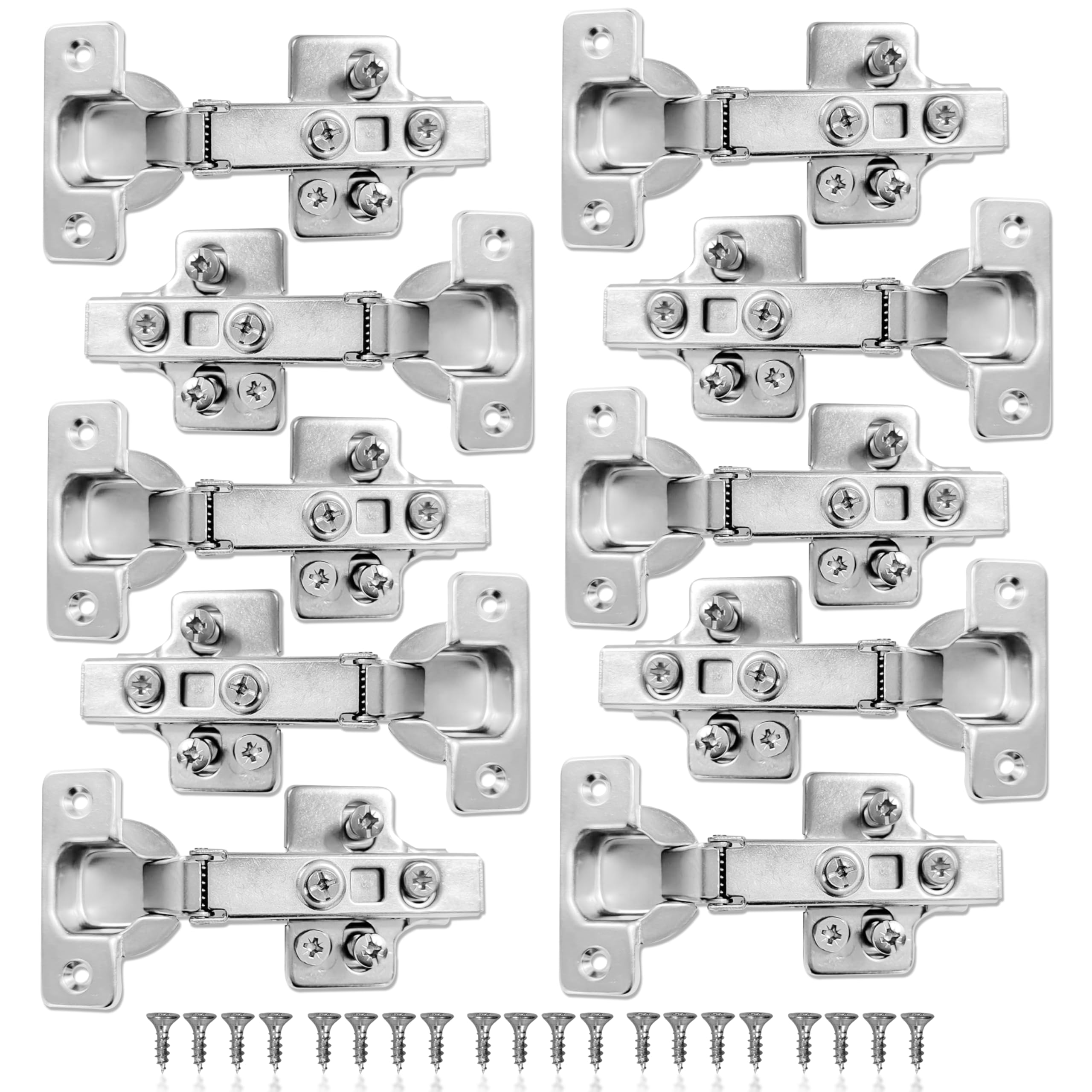 10 Pack 110 Degree Soft Close Kitchen/Bedroom Hinges. ExcellentQuality Fully Adjustable