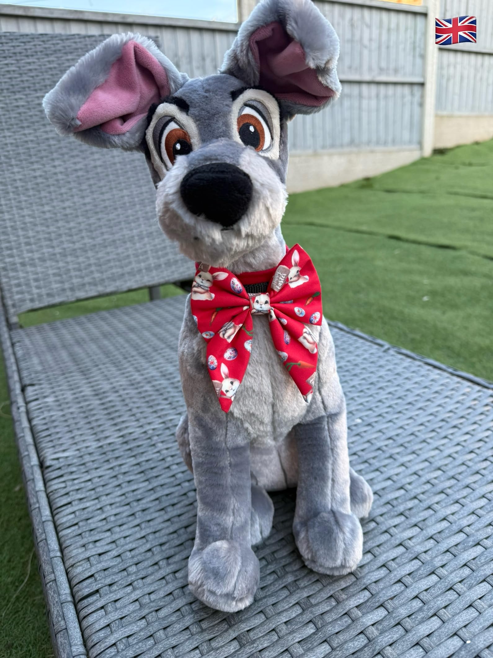 New Dogs Bow Tie Bowtie Sailor Easter Rabbit EGGS carrots RED Elastic Band ACCESSORY UK (Happy Easter Large) - Image 4