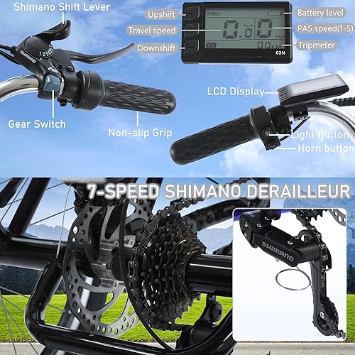 Miniatura 4 de Bicicleta de 3 ruedas para adultos Bicicletas eléctricas de tres ruedas