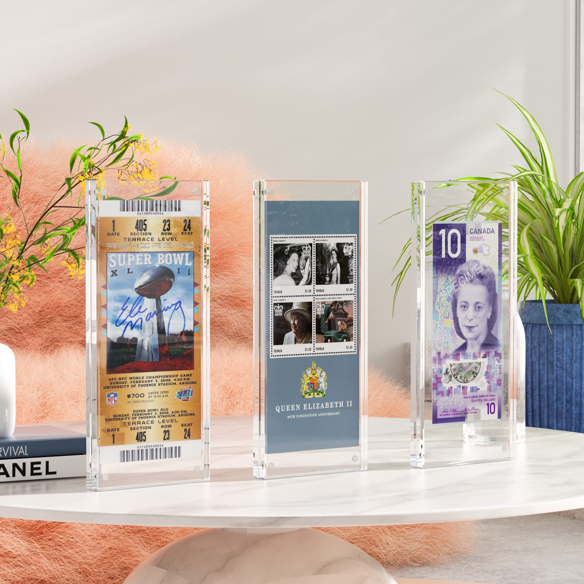Snapklik.com : Acrylic Currency Display Self Standing Dollar Bill ...