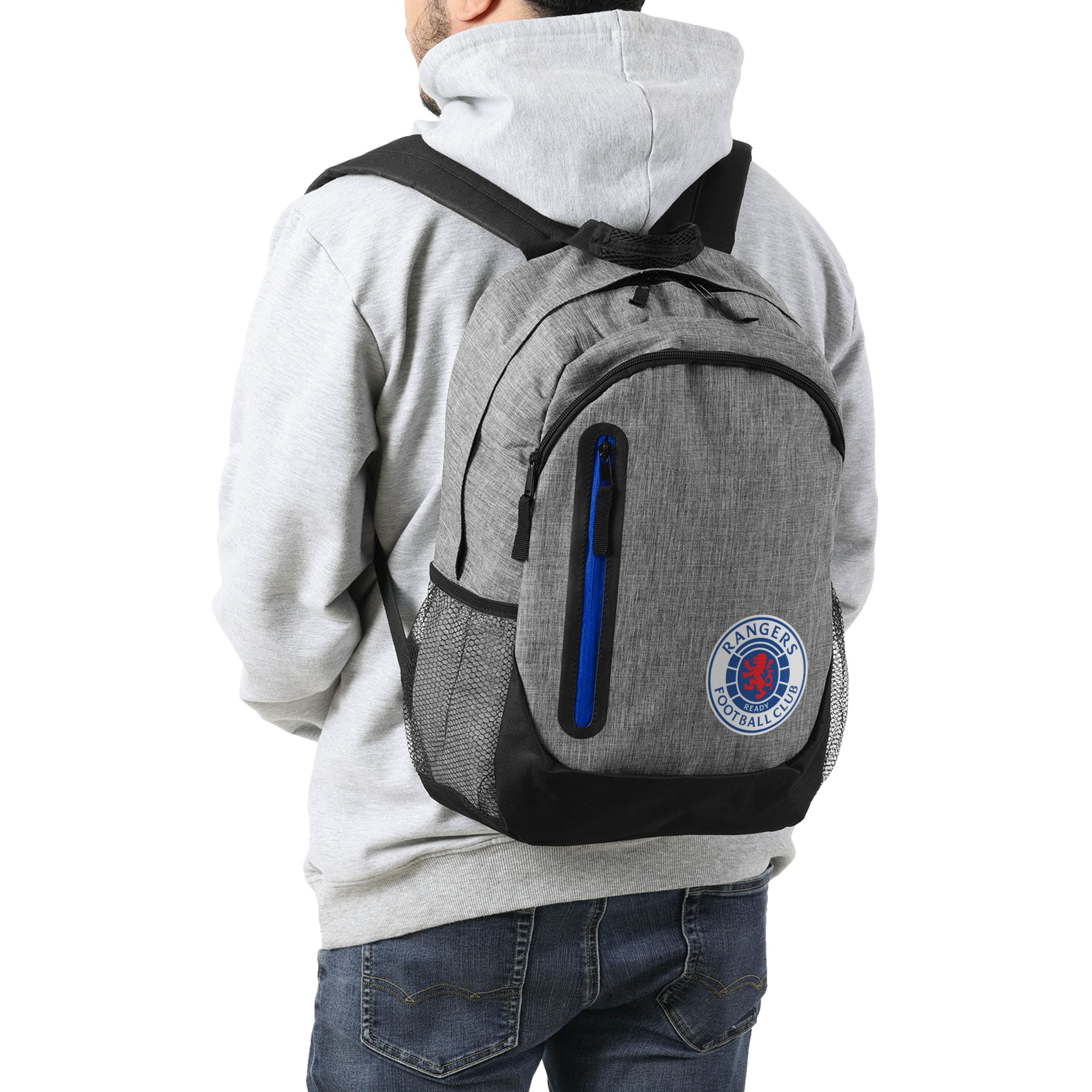 FOCO Offizielles Lizenzprodukt Rangers FC Heather Grey Laptop-Rucksack