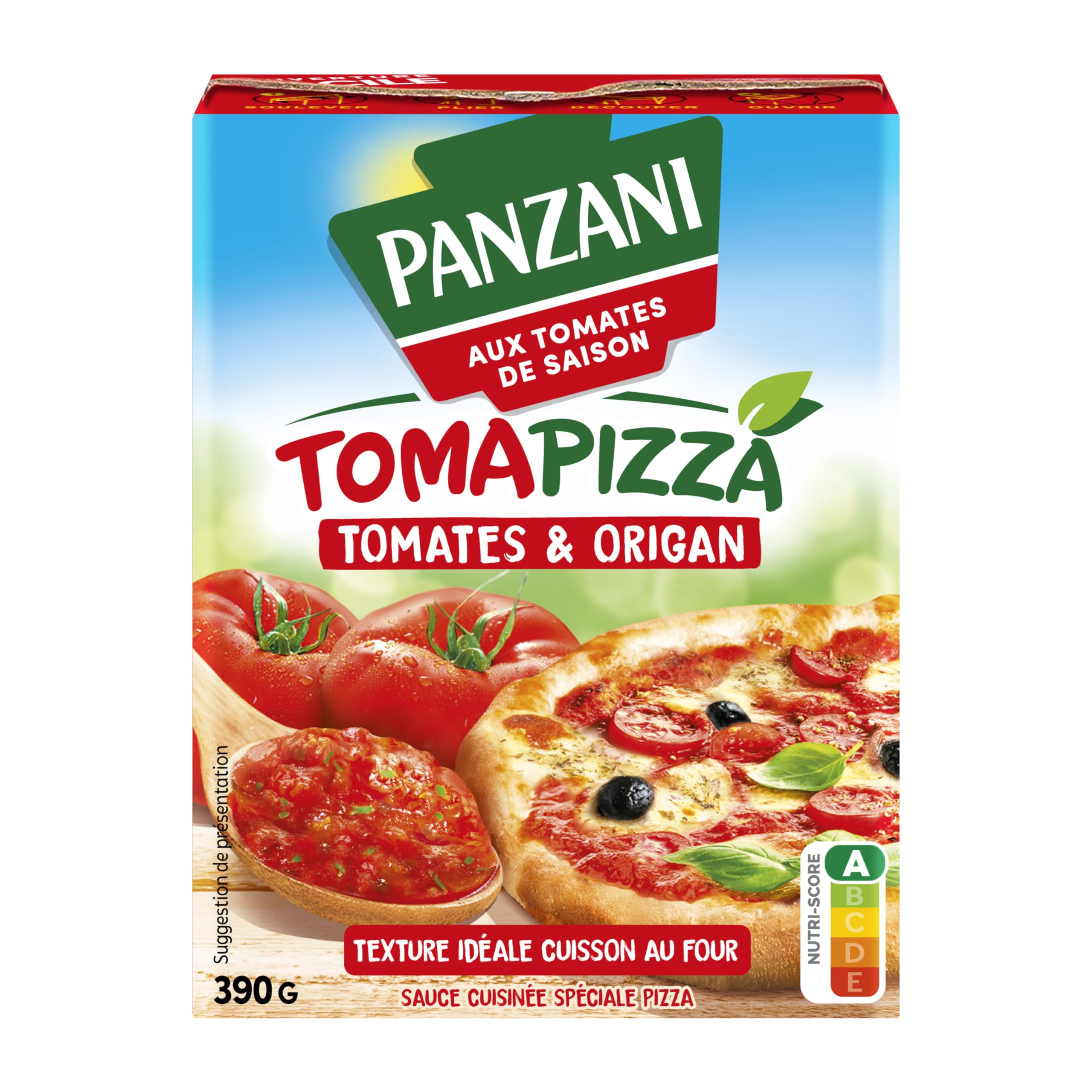 Panzani Sauce Tomate Tomapizza Tomate et Origan, 390g