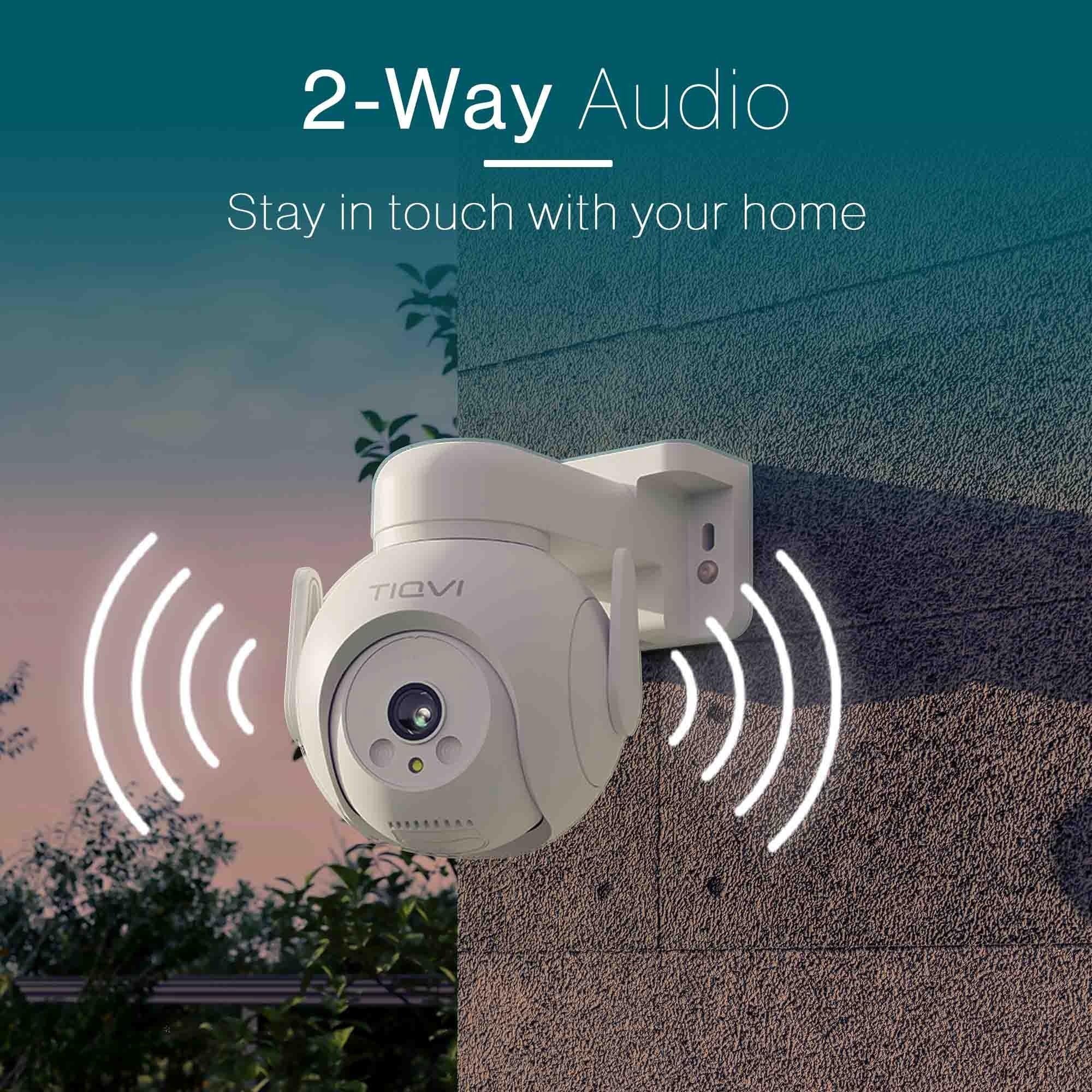 Zewnętrzna kamera WiFi Smart PTZ, 1080P, Dualband (2,4 / 5 GHz), noktowizor na podczerwień, wykrywanie ruchu, dwukierunkowy dźwięk