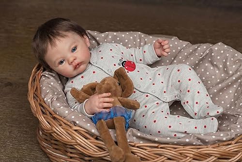 Miniatura 7 de Zero Pam Muñecas de bebé de silicona completa de cuerpo completo para niña de 18 pulgadas, muñecas de bebé Reborn realistas de silicona de cuerpo