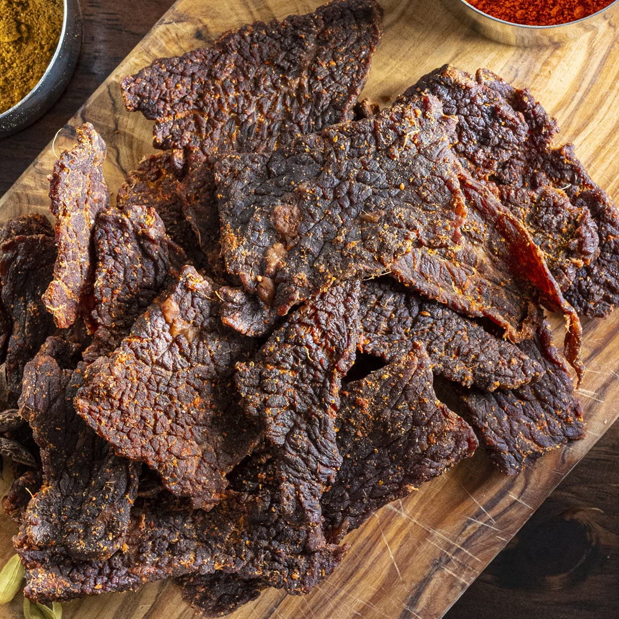 Matt-Hat Punjabi Indian Curry Artisanal Beef Jerky made with Soy Sauce, Tandoori Paste & Beef - Low Carb & Gluten Free with No Added Sugar, Nitrates or MSG 6 oz. Bags