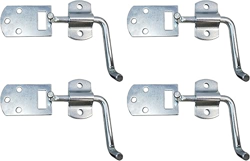 Miniatura 1 de Paquete de 4 puertas laterales de esquina, juego de soportes de pestillos de estaca para remolque utilitario, puertas de cuerpo de estaca,