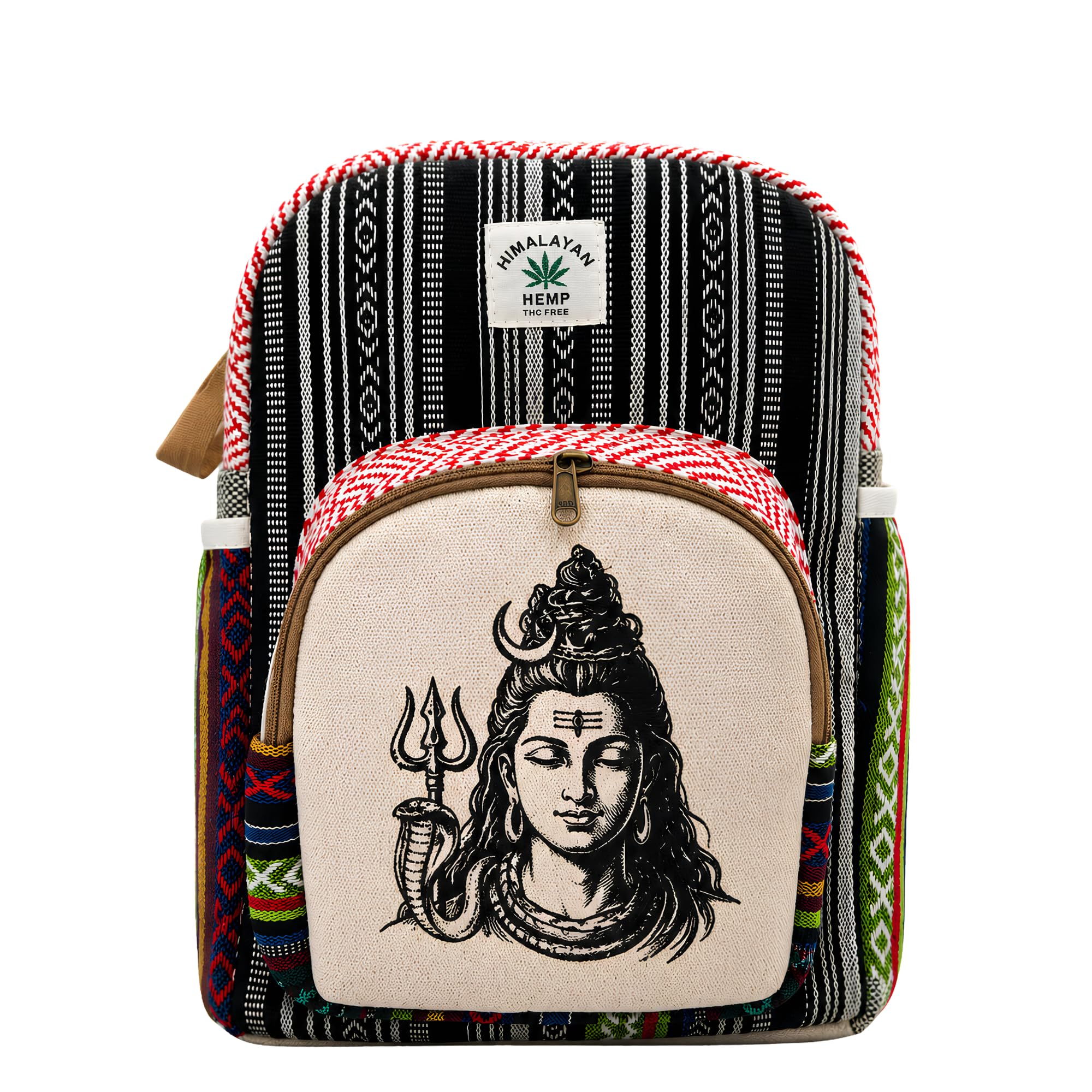 Canvas Casual Lord Shiva Print Handmade Backpack, for kids and adults.-picture-52