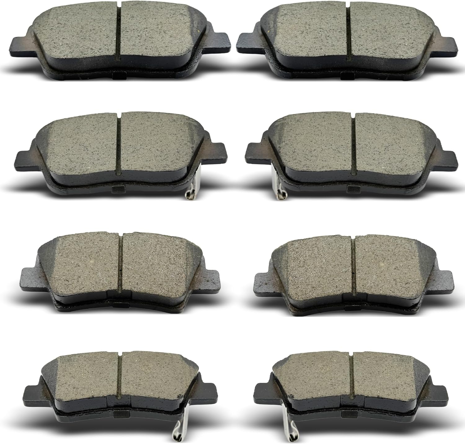 Front Rear Ceramic Brake Pads 8 Pieces Set fit for 2011-2015 Hyundai Sonata,for 2011-2016 Kia Optima