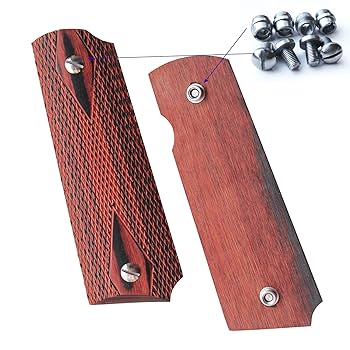 ☆1911用 木製 グリップ スクリューネジ付き Amazon.co.jp: CIWS スチール 1911 グリップ スクリュー ネジ