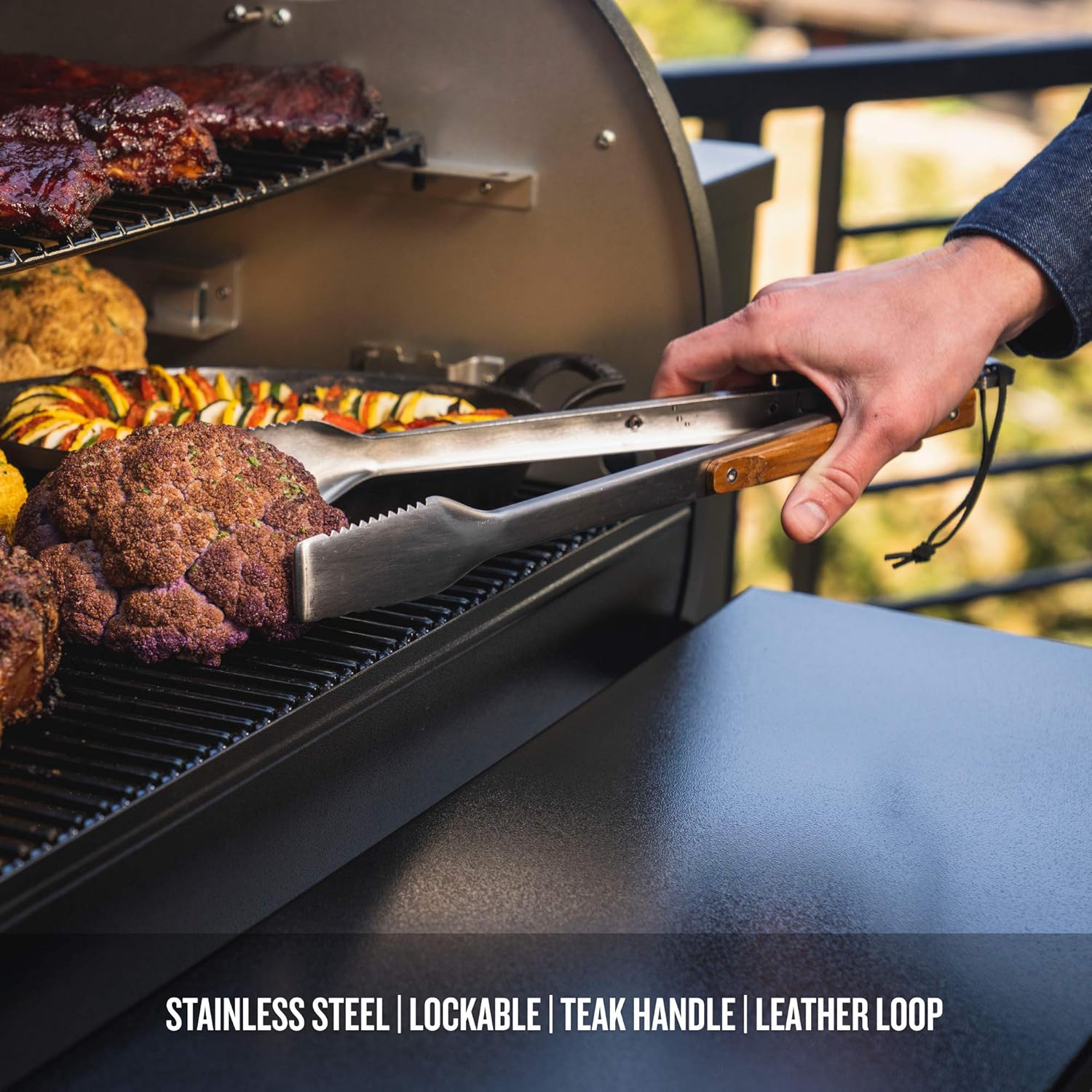 Traeger Pellet Grills BAC530 BBQ Tongs Accessory : Patio, Lawn & Garden