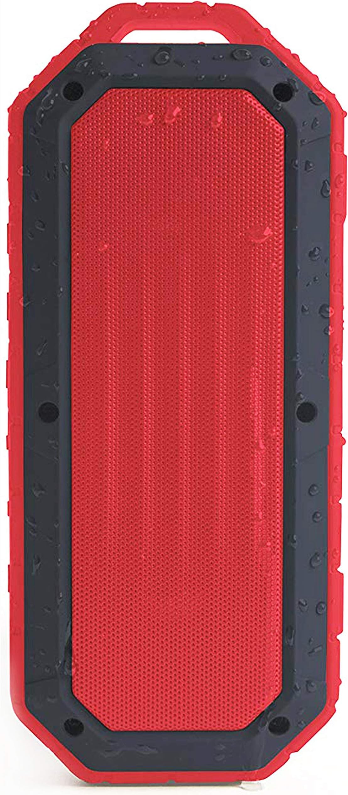 iJoy Bluetooth Speaker Waterproof, Beach Bomb IP66 Portable Wireless Outdoor Speaker, Powerful Bass, Built in Mic, 2000mAh Battery for Home, Party, Outdoor, Compatible with iPhone, Android, Flame Red