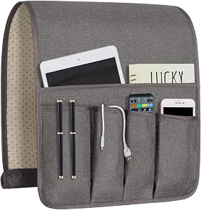 Remote Control Holders for Armchairs and Couches, Non-Slip Bedside Organizer