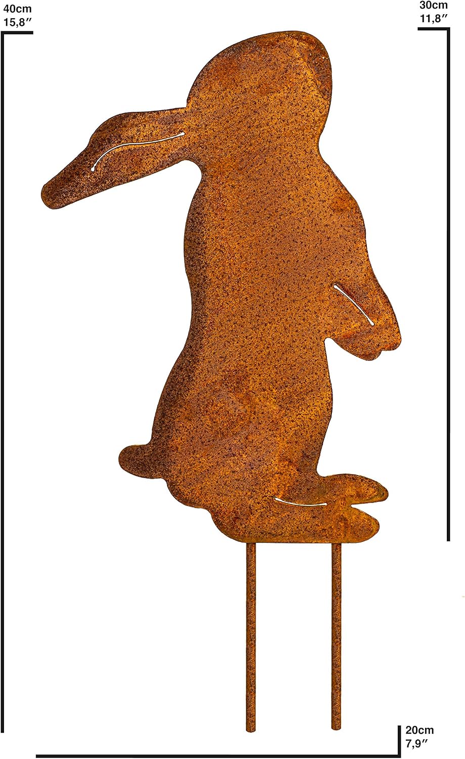 Blümelhuber Patina garden decoration, Easter decoration, outdoor, rabbit decoration, spring - Image 3