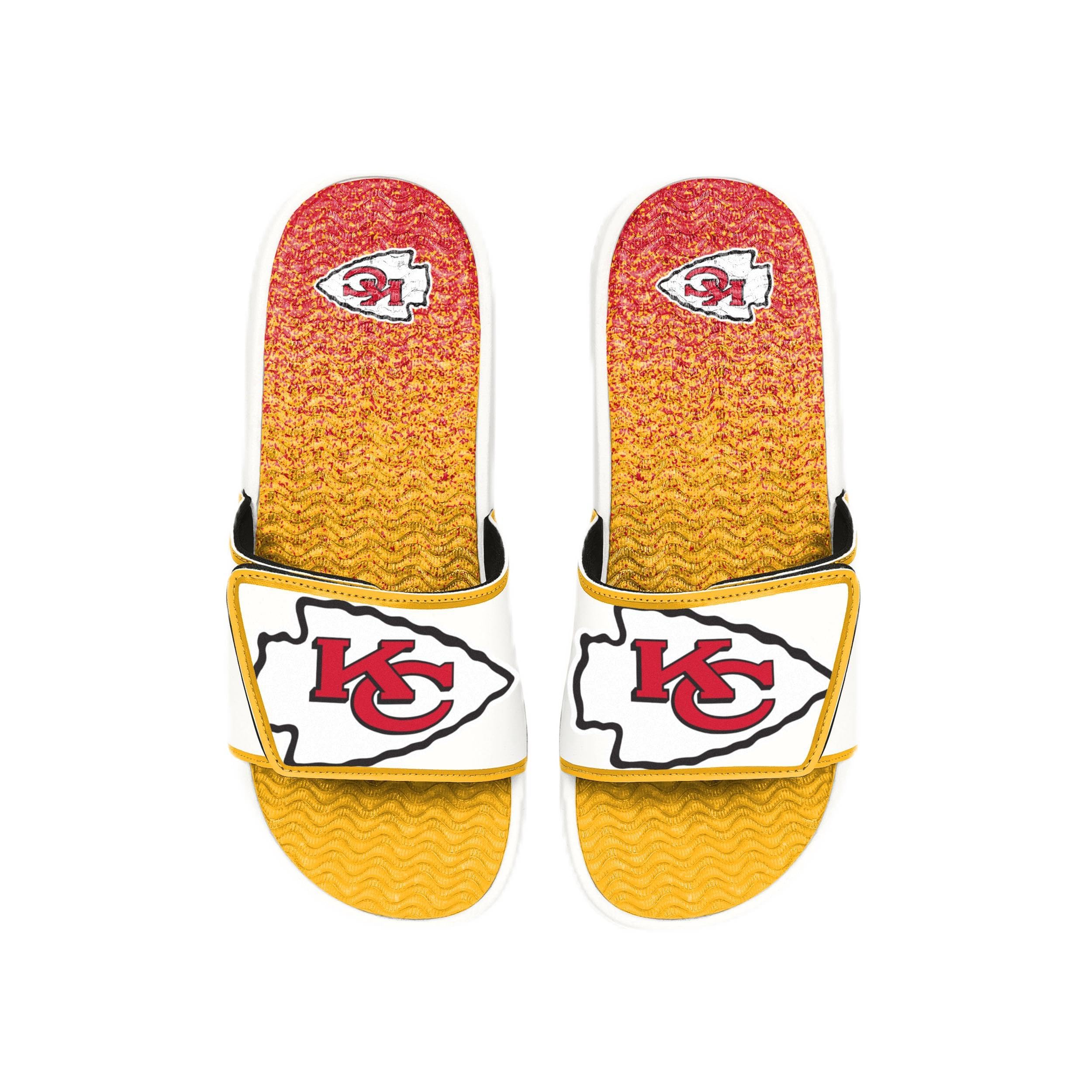 FOCO mens Nfl Primary Team Logo Gradient Gel Slide Sandals