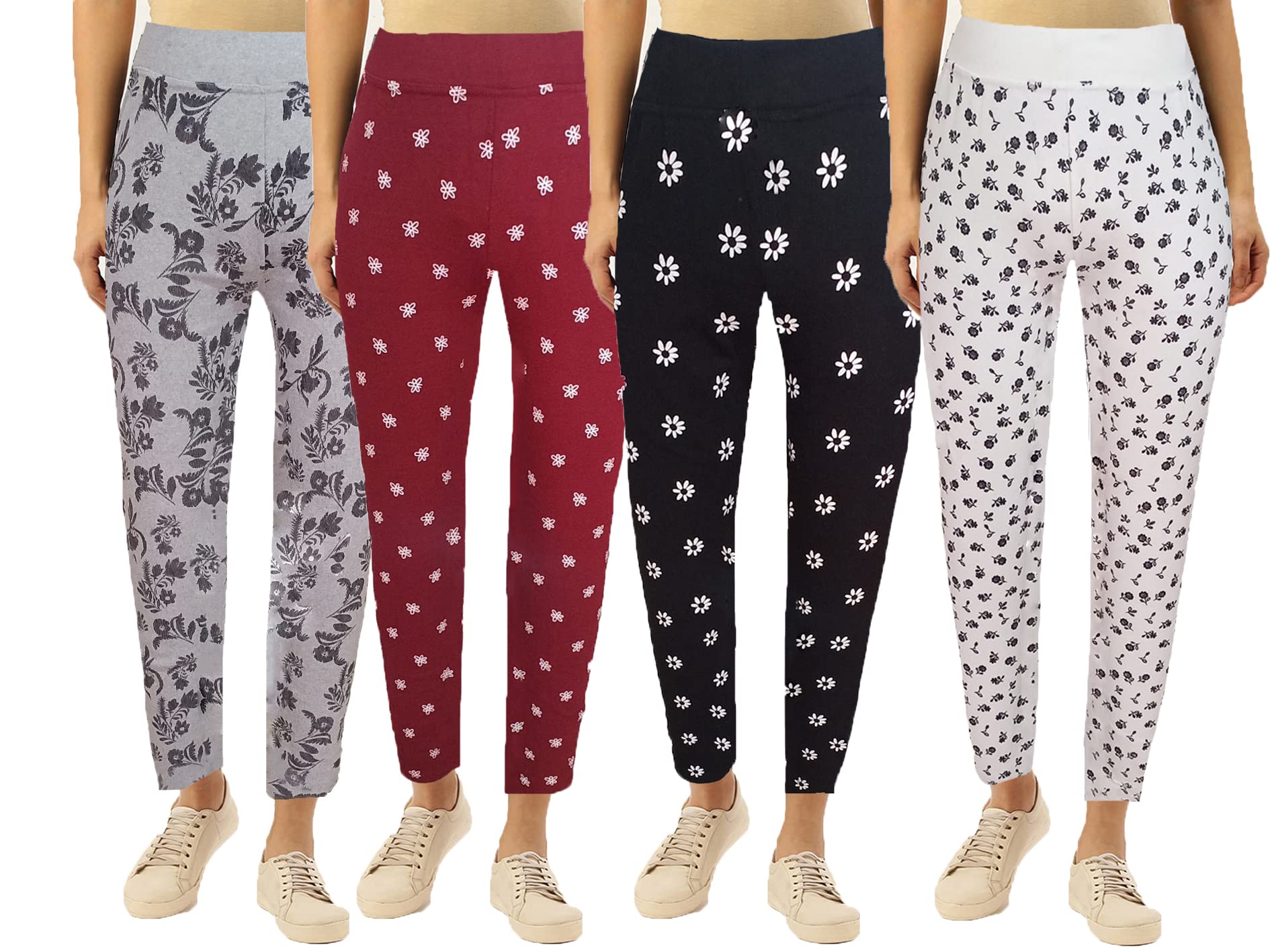 Womens Slim Fit Printed Stretchable Jeggings,Ankle Length with (Multi Color & Waist 26 to 34)(FC 05)-image-8