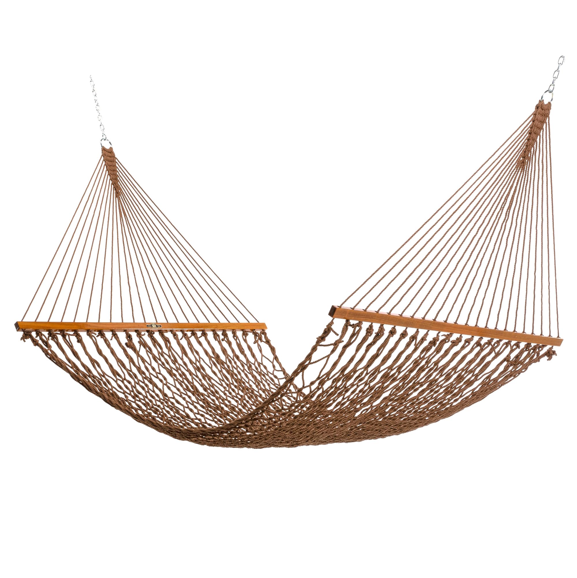 Sponsored Ad - Original Pawleys Island Large Antique Brown DuraCord Rope Hammock – 13 ft. x 55 in., 2-Person, 450 lb Capacity, Oak Spreader Bar, Zinc-Plated Hardware, Handcrafted in The USA