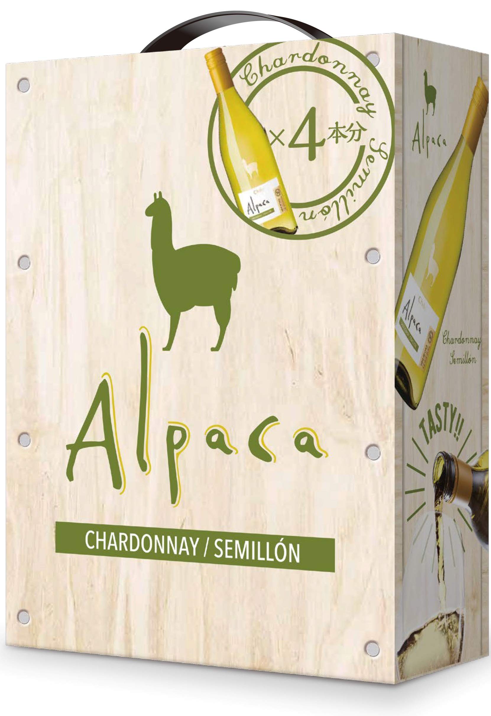 SANTA HELENA Alpaca(サンタ・ヘレナ・アルパカ) ワイン3000ml アルパカ・シャルドネ・セミヨン 【 白ワイン 辛口 チリ】【輸入スティルワイン売上No.1】
