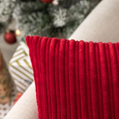 Miniatura 4 de UGASA - Fundas para almohada de franela de terciopelo supersuaves, a rayas