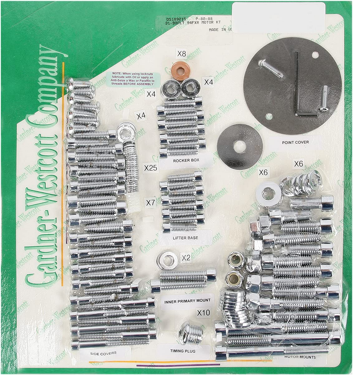Gardner-westcott Bolt Kits Ss Primary 99-06 Flht/hr Sp-10-17-08