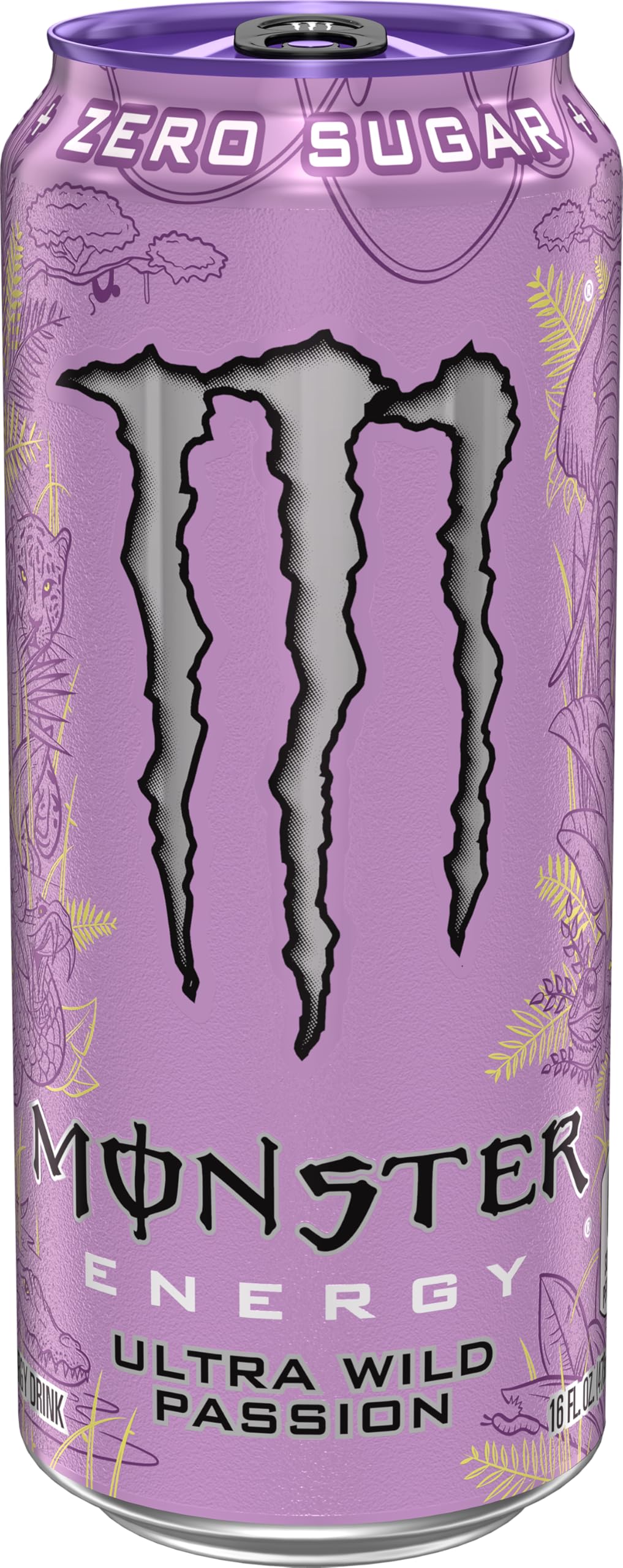 Monster Energy Ultra Wild Passion Sugar Free Energy Drink 16 Ounce Pack of 15 — view 3