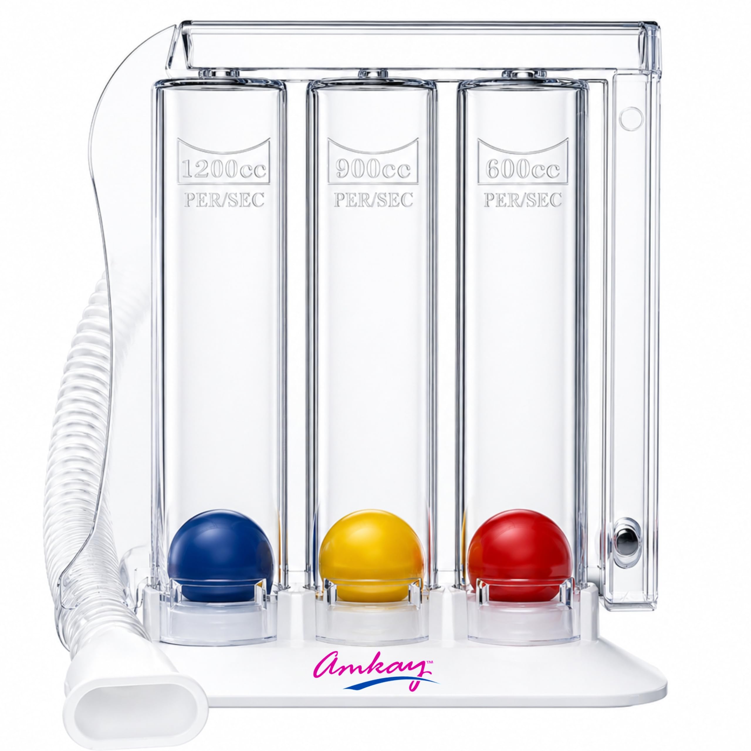 Amkay Respiratory 3 Ball Lung Exerciser Spirometer | Breathing Exercise Device for Lung Health| Pack of 1| (Made in India)-picture-16