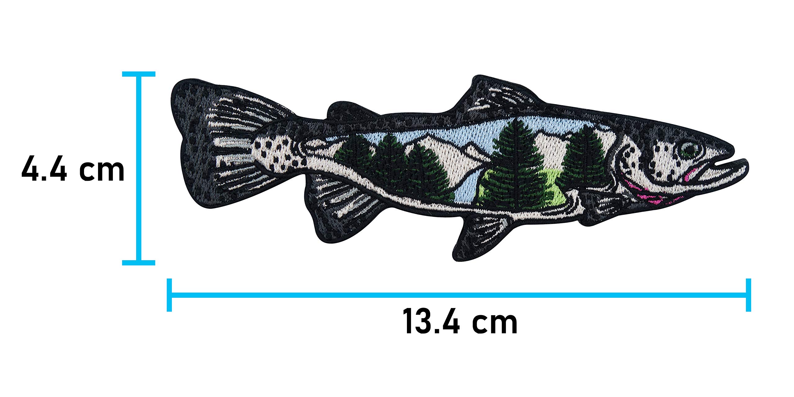 Toppa Ricamata 'I'd Rather Be Fishing' - 80x55mm, Applicazione A Ferro O Cucita, Per Appassionati Pesca