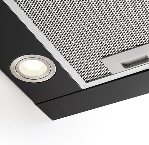 Miniatura 7 de Klarstein Campana extractora Vinea con máx. 610mh. Rendimiento del aire de escape - Black Edition, campana empotrada, 23.6 in de ancho, aire de