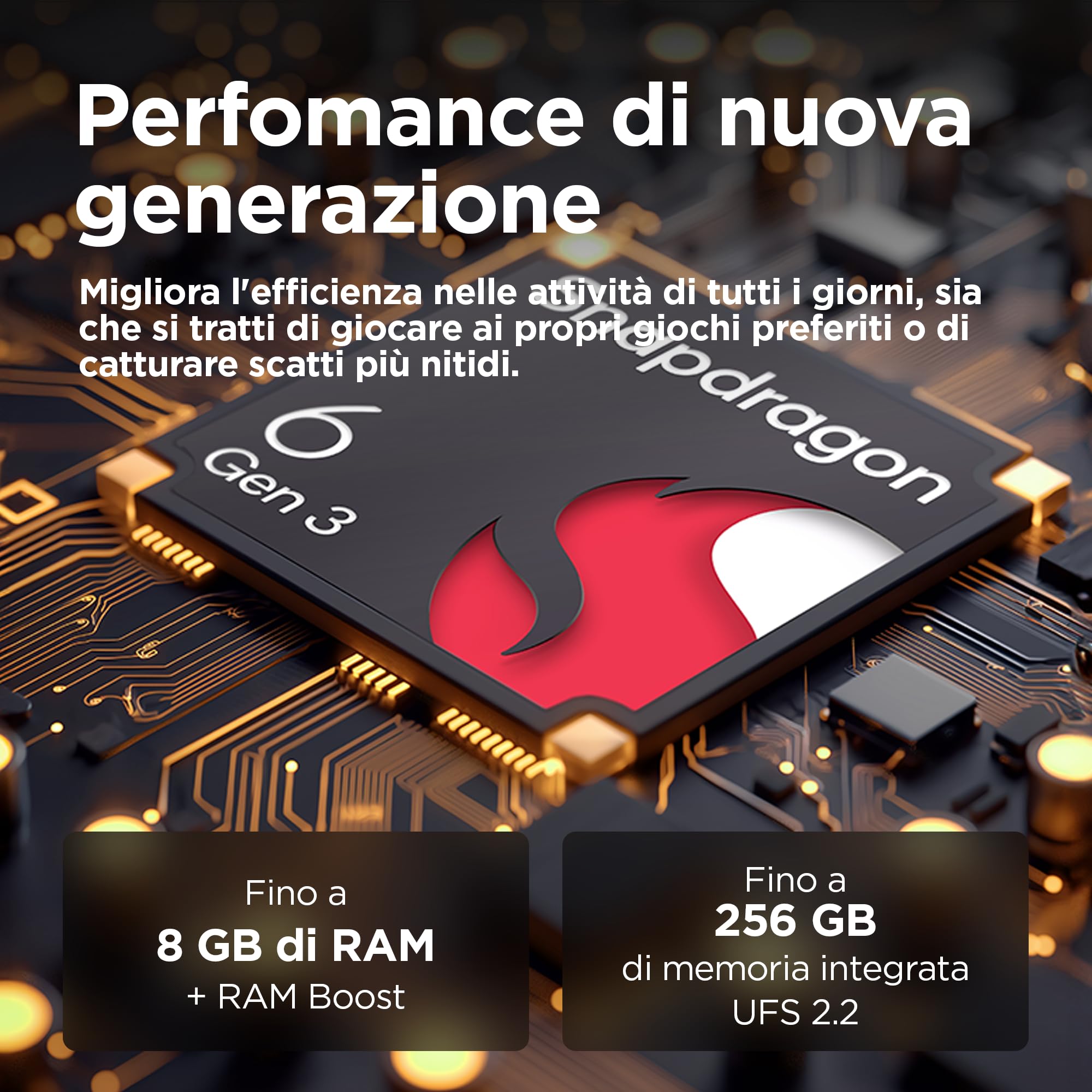 moto g75 5G (8/256GB, display 6.78" FHD+ 120Hz, 50MP+8MP+Sensore antisfarfallio, Qualcomm Snapdragon 6 Gen 3, selfie 16MP, 5000mAh, ricarica rapida 30W, Android 14), Charcoal Grey