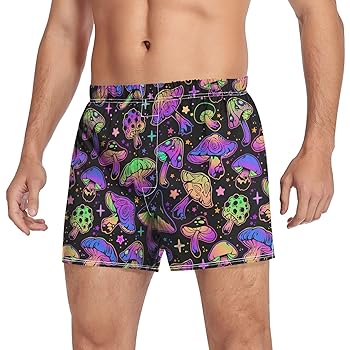 Amazon.com: JHKKU Bright Psychedelic Mushrooms Men's Boxer