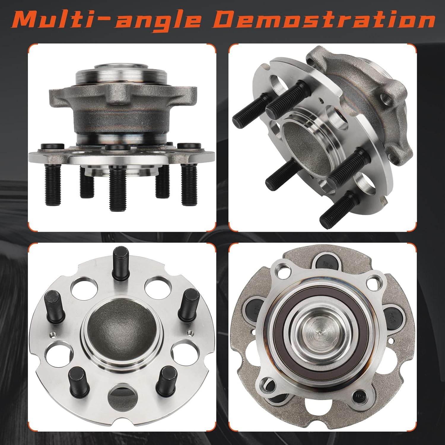 [2 Pack] DRIVESTAR 512320 Rear Wheel Bearing and Hub Assembly Compatible with 2005-2016 Honda Odyssey Hub Bearing Assembly 5 Lug