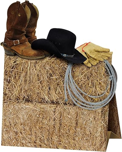 Miniatura 4 de Beistle Centro de mesa occidental 3-D, 9.5 pulgadas de alto, decoración de mesa temática de desierto para fiestas de cumpleaños de vaquero viejo y