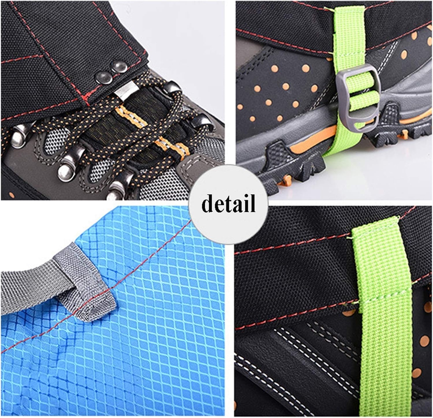 Leg Gaiters Leg Gaiters Waterproof Snow Boots Outdoor Leggings, Trekking Mudguard Shoe Covers, for Hunting, Running, Riding, Snow Climbing, TPU Instep with Leg Guards (Color : Red, Size : Medium)