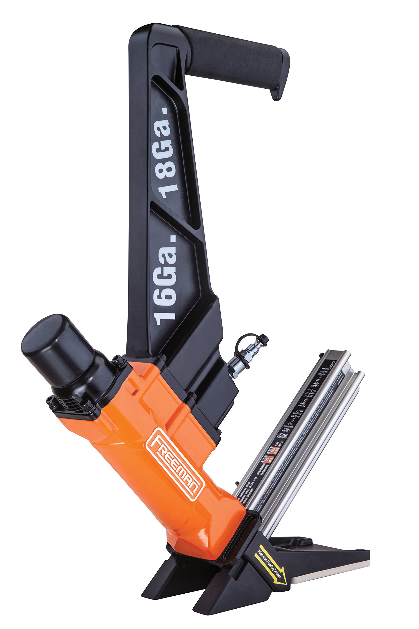 Freeman Pf1618glcn Pneumatic 3 In 1 16 Gauge And 18 Gauge 2 Flooring Nailer Ergonomic And Lightweight Nail Gun For Tongue And Groove Hardwood And Engineered Flooring Buy Online In Guam At Desertcart 30178947