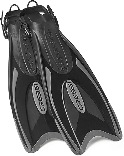 Aletas de buceo ajustables, largas, versátiles, con talón abierto, PALAU LAF, hechas en Italia por Cressi calidad desde 1946