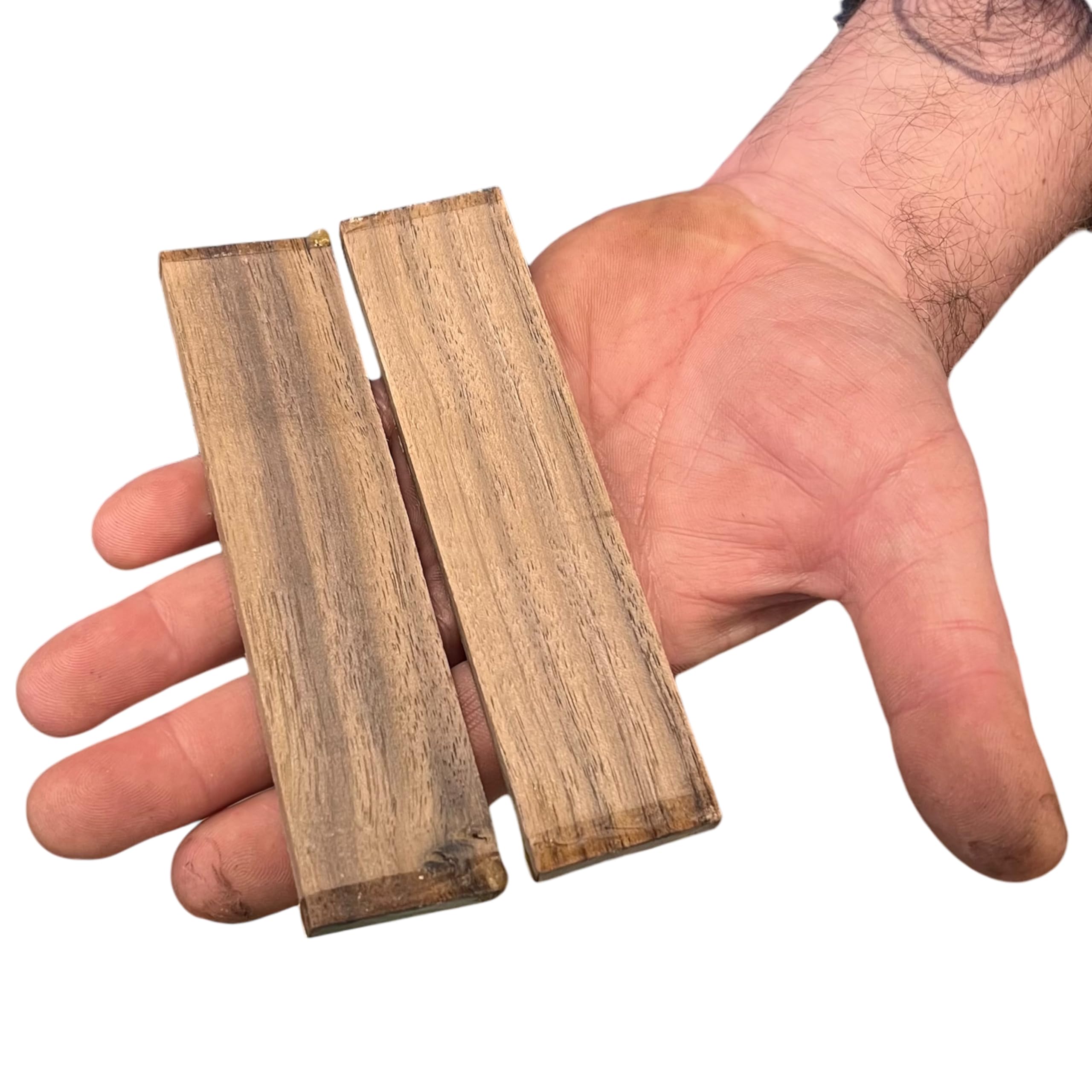 5 par klocków z litego drewna 125x30x6mm, szlachetne drewno do rękojeści noży, rzemiosła, rzeźbienia i toczenia (orzech amerykański, 5)