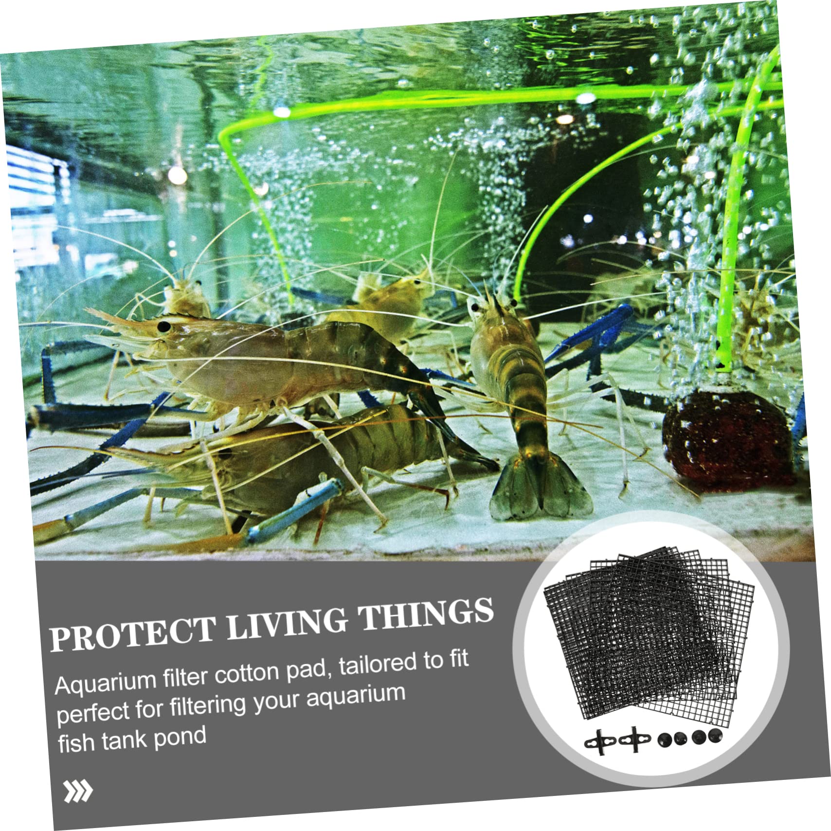 Filtro De Fondo Acuario Placas Divisorias 18pcs Tableros Aislamiento Soportes Separadores