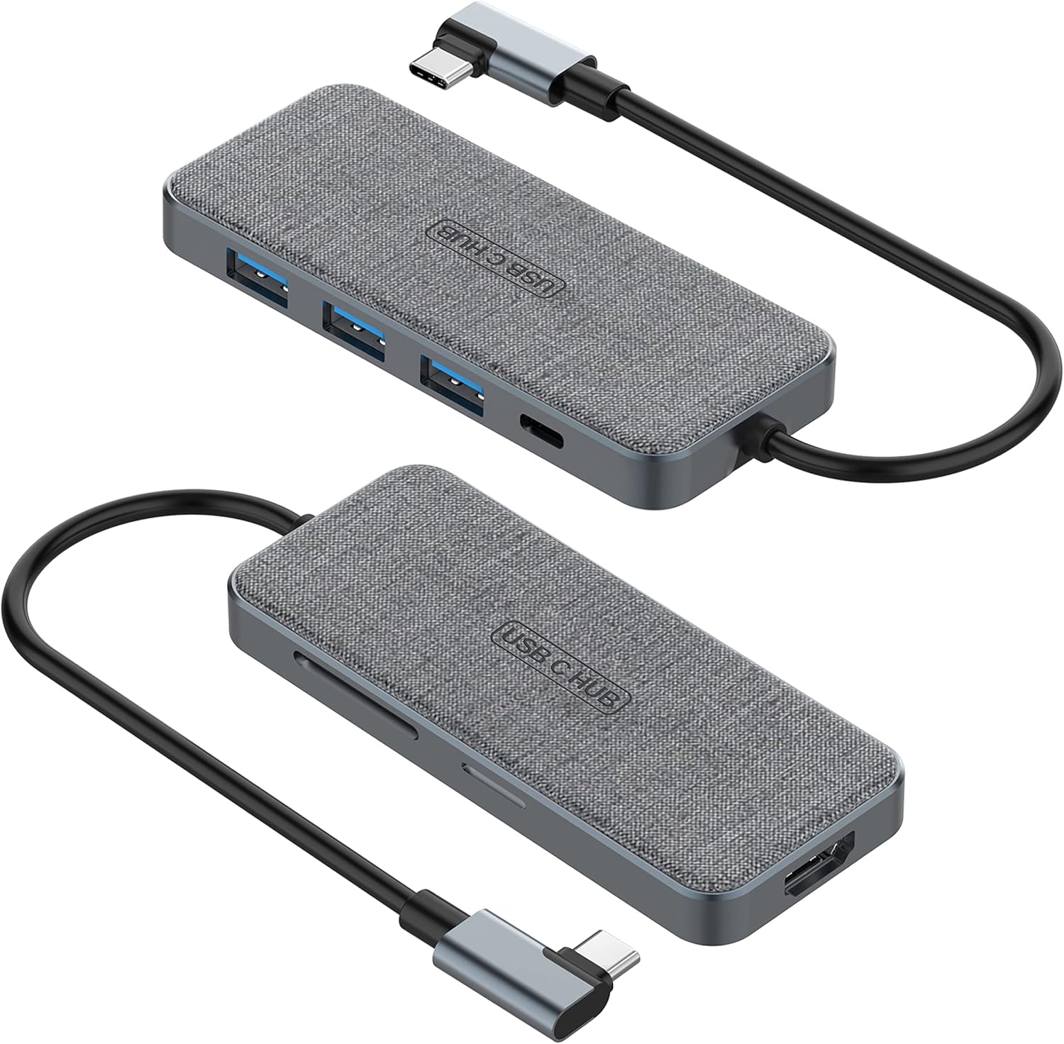 USB C Hub, ZSIMC 7-in-1 Docking Station Multiport Adapter with 4K HDMI, 100W Power Delivery, 3 USB 3.0 Ports, SD/TF Card Reader for MacBook Pro/Air, iPad Pro/Mini 6, Surface and More Type C Laptops