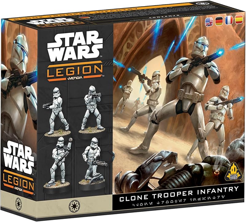 Expansión de infantería Star Wars: Legion Clone Troopers | Juego de estrategia de miniaturas de mesa para adolescentes y adultos, mayores de 14 años, 2 jugadores, 90 minutos