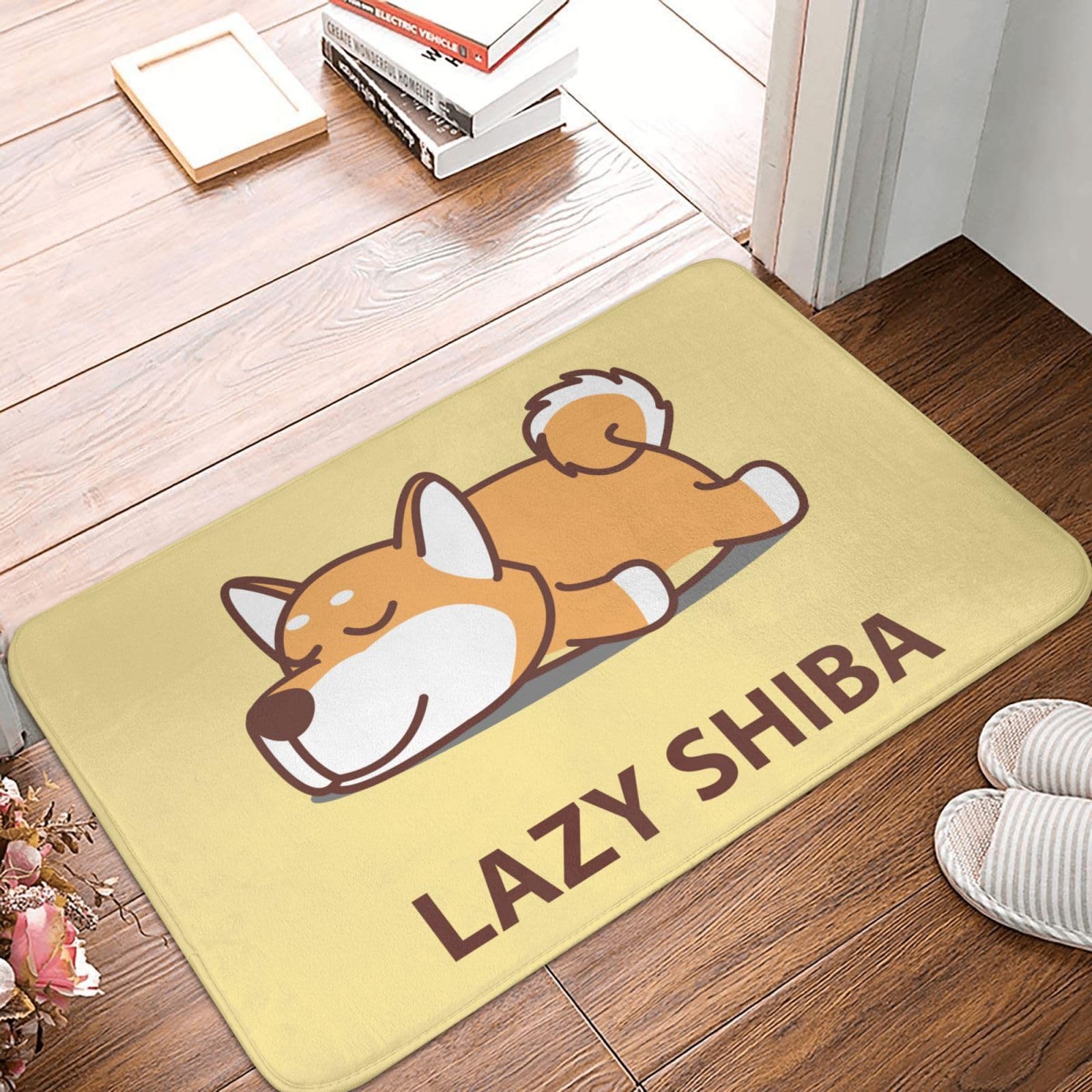 Amazon.co.jp: かわいい 柴犬 玄関マット 屋外 室内 足拭きマット