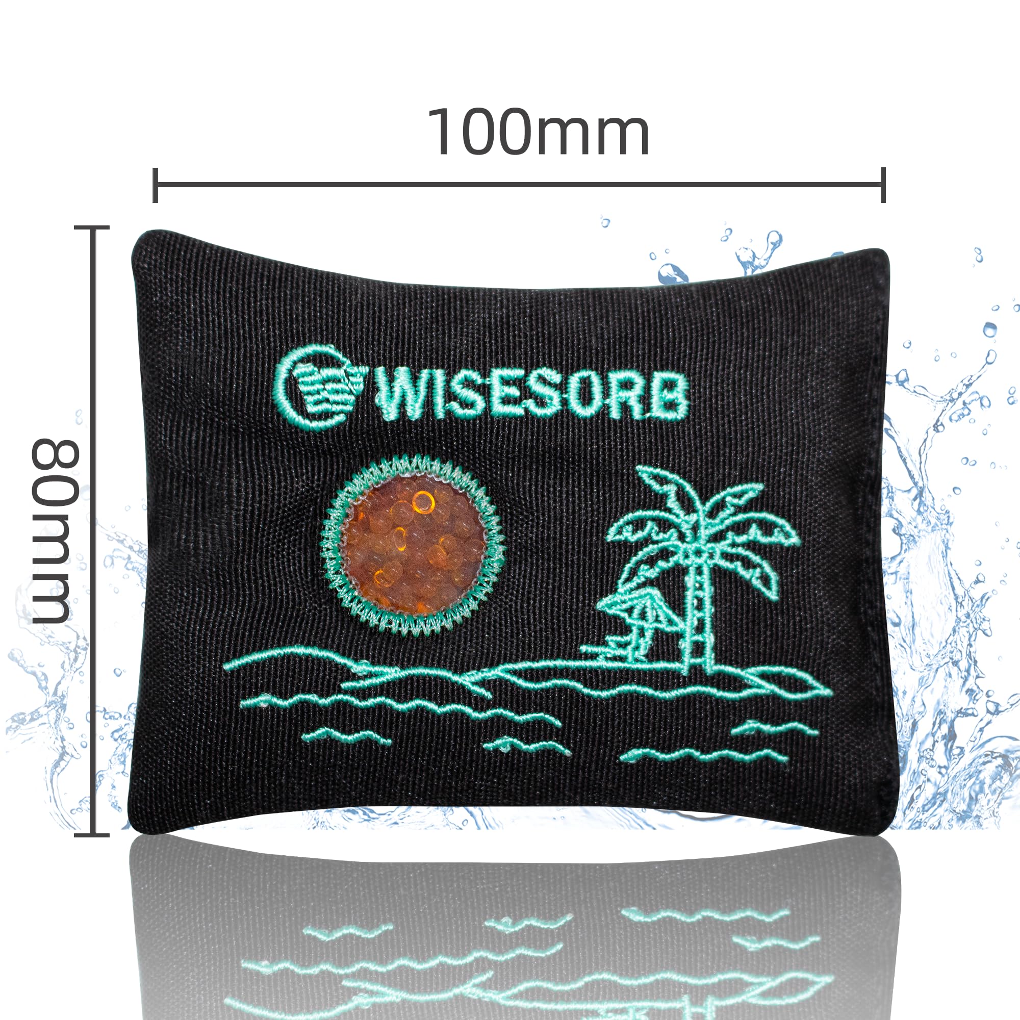 Wisesorb Deshumidificador seguro para pistola de 40 gramos, paquete de 10 paquetes de gel de sílice reutilizables con patrón de camuflaje, recipiente desecante absorbente de humedad para habitación,
