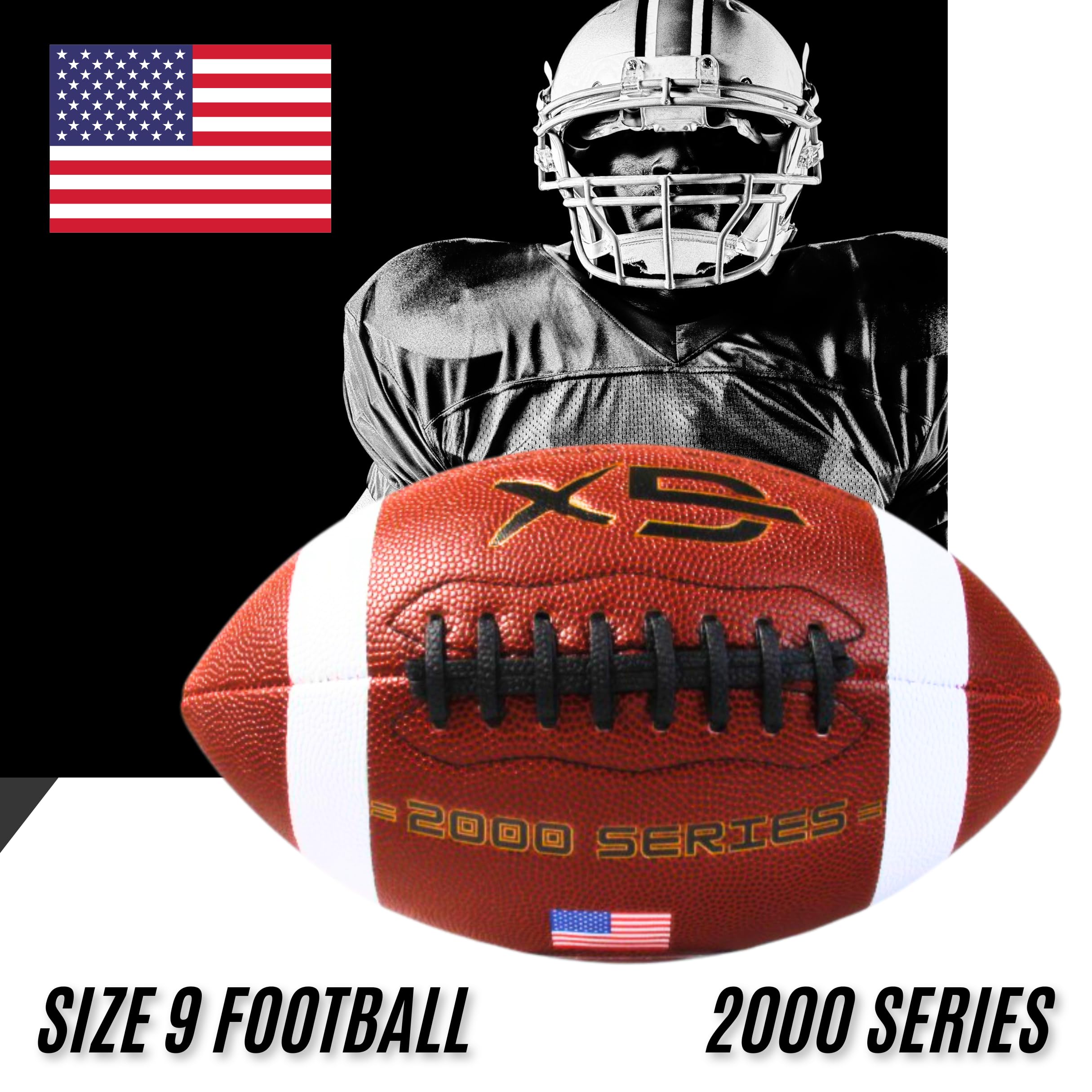 Amazon.com : GX TOUR+ Official Size 9 Football, 2000 Series