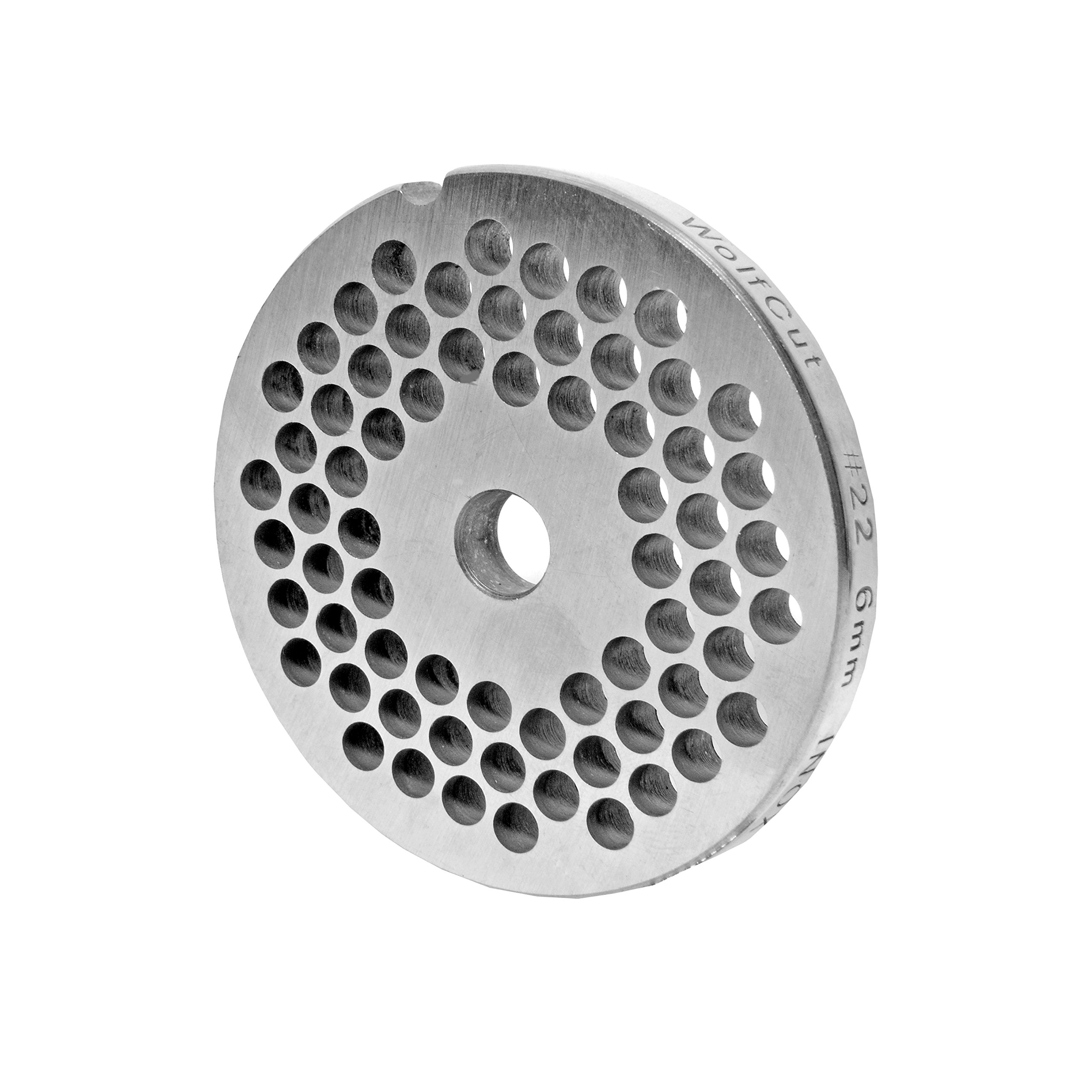 Juego de discos perforados compatibles con picadora de carne de 22/3 mm-6 mm y un cuchillo de cúter.