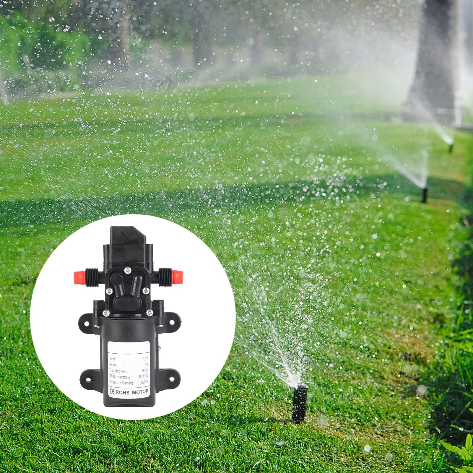 Pompe auto-amorçante, pompe de transfert de pompe à diaphragme Pompe à eau haute pression pour extérieur pour douche d'arrosage de jardin